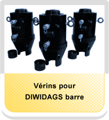 Vérins pour DIWIDAGS barre